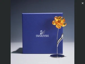Swarovski Kristall Paradies Blume Figur, Dambulla Light Topas 677618 - Bild 1 von 6