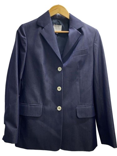 Giacca sartoriale CELINE 42 lana navy F011530U 1100 usata