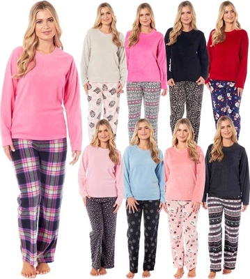 NEW 2025 STOCK Exclusive Styles Ladies KATE MORGAN Soft cosy Fleece Pyjama Sets - Image 1 of 2