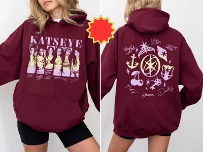 Hermosa sudadera con capucha Katseye Chaos, sudadera con capucha reimpresión KpopnKatseye Gnarly, ENVÍO RÁPIDO Foto 1 de 3