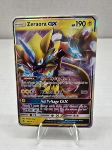 Pokémon TCG: Zeraora GX Sun & Moon - Lost Thunder 86/214 Holo Ultra Rare - Picture 1 of 3