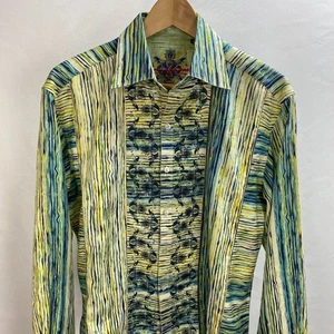 Camisa de vestir Robert Graham edición limitada para hombre mediana ACORTADA - Imagen 1 de 10