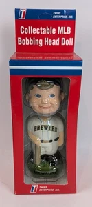 Vintage 1998 Twins Enterprise, Inc. Milwaukee Brewers Wackelkopf neu im Karton - Bild 1 von 7