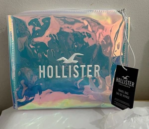 HOLLISTER CALIFORNIA HOLOGRAMM METALLIC REISETASCHE L 8” X B 9” - Bild 1 von 8