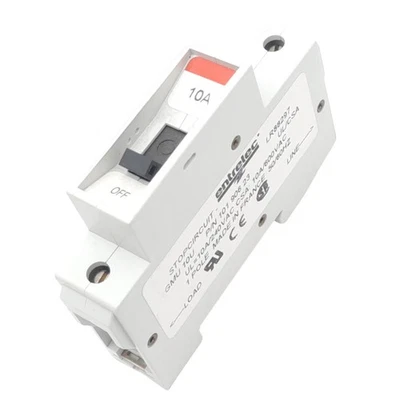 Entrelec GMU 10U Miniature Circuit Breaker, 1-Pole, 10A, 240VAC Max, DIN Rail - Image 1 of 4