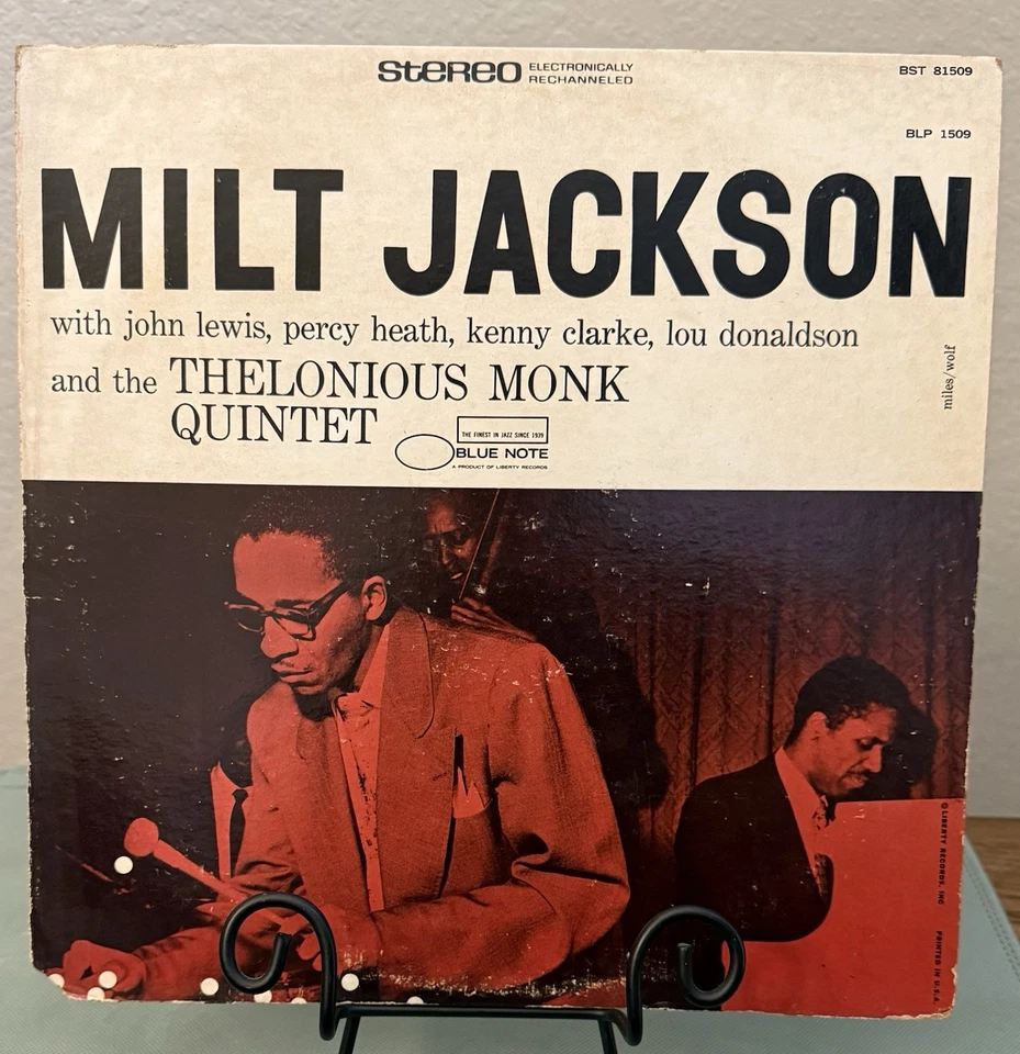 Milt Jackson & Thelonious Monk Quintet – Vintage Jazz Vinyl LP Record - Image 1 of 4