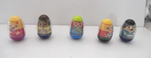 5 HASBRO VINTAGE NUMBERED WEEBLES 7, 8, 9, 10,11 - FOOTBALL, DRUMMER, YACHT - Picture 1 of 2