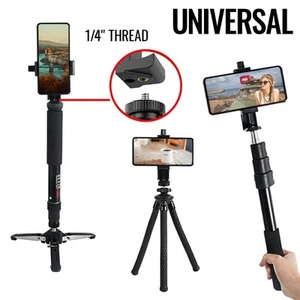 Smartphone Tripod Holder Camera Phone Mount Adapter Filming Video Attachment - Zdjęcie 1 z 5