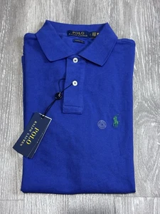 Polo Ralph Lauren Mens Short Sleeve Shirt Classic Fit Blue 100% Cotton Sz S $95 - Picture 1 of 4