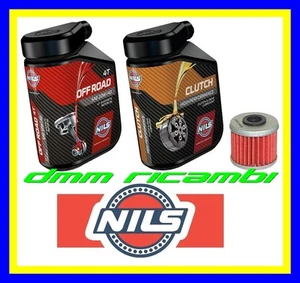 Kit Tagliando HONDA CRF 250 R X 06 + Filtro Olio NILS OFF ROAD 10W40 CLUTCH 2006 - Foto 1 di 1