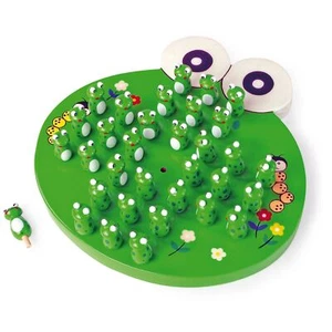 small foot Solitär Frosch, Holz, ab 5 Jahre, Geschicklichkeitsspiel - Bild 1 von 5