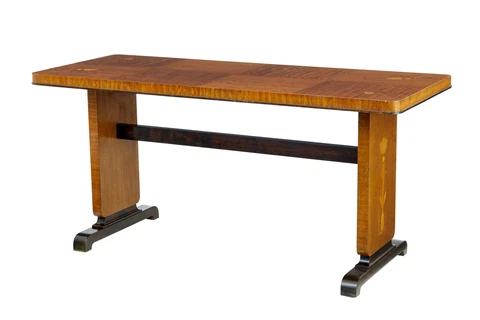MID 20TH CENTURY INLAID BIRCH COFFEE TABLE Cover