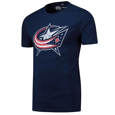 FANATICS NHL T-Shirt Columbus Blue Jackets Primary Graphic Logo Eishockey T Tee navy
