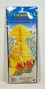 Vintage NEU 1995 Beistle Cornshock & Truthähne Kunst-Taschentuch Herzstück 11 Zoll hoch - Bild 1 von 7