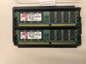 KINGSTON KVR400X64C3AK2/1G (512GBX2) RAM 1GB PAIR - USED - Picture 1 of 2