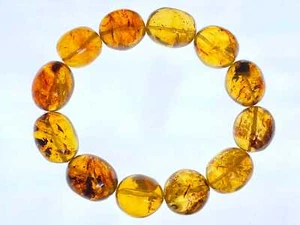 Mexican AMBER Crystal Bracelet - Beaded Handmade Jewelry, Healing Stones, 48246 - Picture 1 of 7