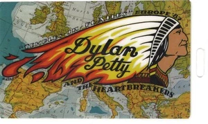 Bob DYLAN Tom PETTY laminate backstage pass TEMPLE IN FLAMES EUROPE '87 OTTO - Picture 1 of 2