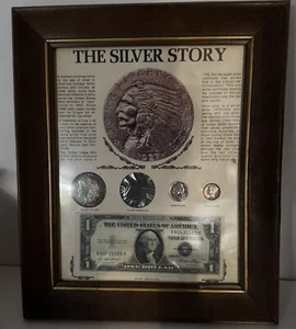 The Silver Story Framed U.S.A Silver Currency/ Silver Certificate, 1921 Dollar - Picture 1 of 10