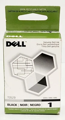 Новый Dell подлинный T0529 310-5508 (серия 1) высокого разрешения черный чернильный картридж - Изображение 1 из 4