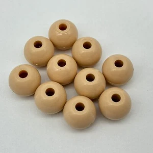 Score Four 10 Light Plastic Beads 1975 Replacement Pieces Parts White Cream - Picture 1 of 1