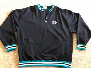 Vintage Lee Sports  Detroit Pistons 1/4 Zip Long Sleeve Pullover XL 100% Polystr - Picture 1 of 8