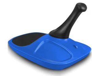 Schneebob Rodelschlitten Kinderschlitten Zipfelbob Robuster Kunststoffrodel BLAU - Bild 1 von 9