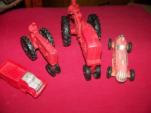 Alter 50er Jahre Auburn Toys 4 to go Rennwagen 572 großer Traktor Kleintraktor LKW - Bild 1 von 10