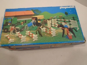 1986 VINTAGE PLAYMOBIL SYSTEM 3140 HORSES SHOW JUMPING EQUESTRIAN SET Retired - Picture 1 of 10