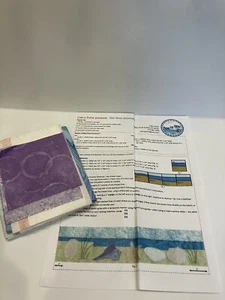 Row By Row Quilt Pattern Appliqué & Fabric She Sews Seashells Calico Point Ocean - Picture 1 of 1