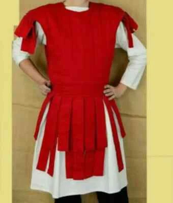 VIKING COTTON GAMBESON Camisa Roja Sin Mangas Ropa Vestido Teatro Foto 1 de 4
