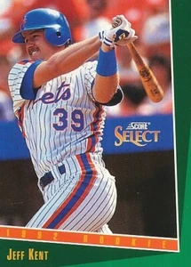 #318 NEW YORK METS # JEFF KENT # ROOKIE BASEBALL CARD SCORE SELECT MBL 1992 - Bild 1 von 2