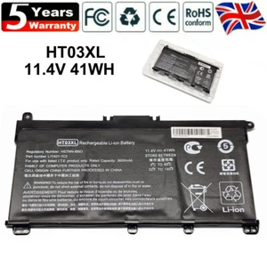 Batería para portátil HP Pavilion HT03XL 11,4V HT03 14 15 17 HSTNN-IB8O 240 245 250 UK - Imagen 1 de 10