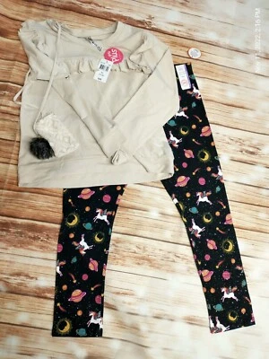 Top para niñas Plus tejido Works con bolsa/llavero Wonder Nation Leggings TALLA XXL (18) NUEVO CON ETIQUETAS Foto 1 de 4