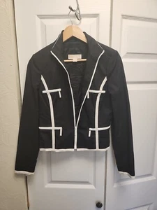 Michael Kors Jacket Black W White Trim US 6 - Afbeelding 1 van 10