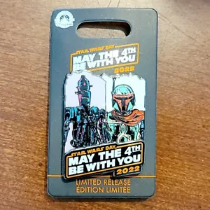Disney Parks Star Wars Il 4 Maggio Essere Con Te 2022 Spilla Boba Fett IG-88 Nuova LR - Foto 1 di 1