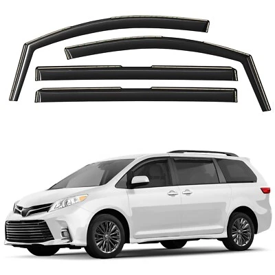 Sun Rain Visors Wind Rain Guards for 2011-2020 Toyota Sienna - Image 1 of 4