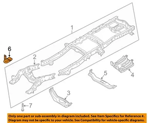 FORD OEM 11-16 F-250 Super Duty Frame Frame Components-Tow Hook BC3Z17A955A - Picture 1 of 2
