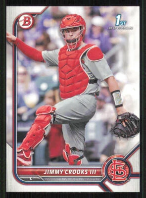 2022 Bowman Draft #BD178 Jimmy Crooks III - Image 1 of 2