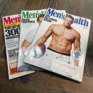 Men's Fitness Magazine JJ Watts Colin Sullivan Muscle Health Workouts Lot Of 3 - Picture 1 of 21