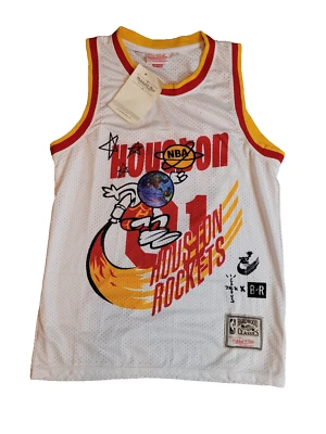 NWT Travis Scott Mitchell & Ness Authentic Houston Rockets Jersey 36 S - Image 1 of 4