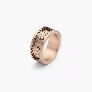 Kinekt Design Gear Ring - Stainless Steel - Original - Rose  Gold - Brand New - Picture 1 of 4