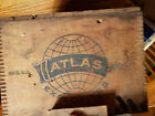 Boîte de caisse en bois Atlas Powder Co explosifs Wilmington DE