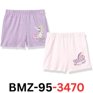 JoJo Siwa Girls' 2-Pack Cotton Shorts, Multicolor, SIZE 4 - Picture 1 of 3
