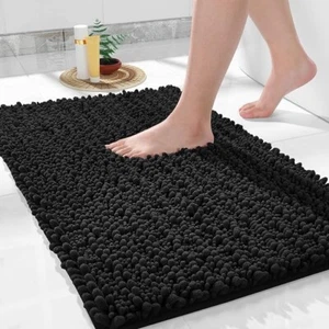 Alfombra de baño, 32 x 20, alfombras de baño de chenilla suave y peluda, neuvo. - Picture 1 of 6