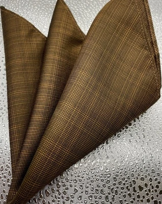 Pocket Square, Men’s Copper & Black, 10 Inch Taylor & Wright - Image 1 of 4