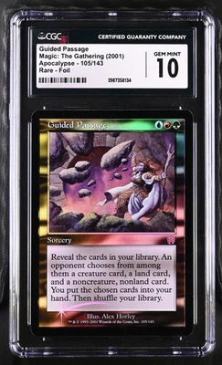 GUIDED PASSAGE Apocalypse Foil Rare CGC 10 MTG [Nostalgium] - Image 1 of 2