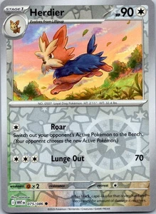 Herdier Reverse Holo Common SV: White Flare 075/086 NM - Picture 1 of 2