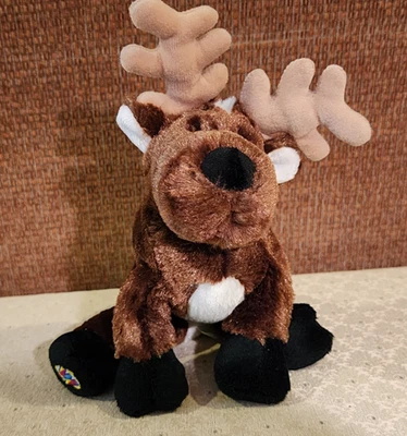 Ganz Webkinz Reindeer Moose Plush Stuffed Animal Brown HM137 No Code - Image 1 of 4