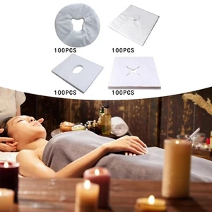 100x Disposable Face Cradle Covers Headrest Cover Comfortable Non Woven Non - Picture 1 of 24