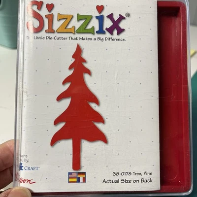 Sizzix Large Red Die 38-0178- TREE, PINE - Image 1 of 2